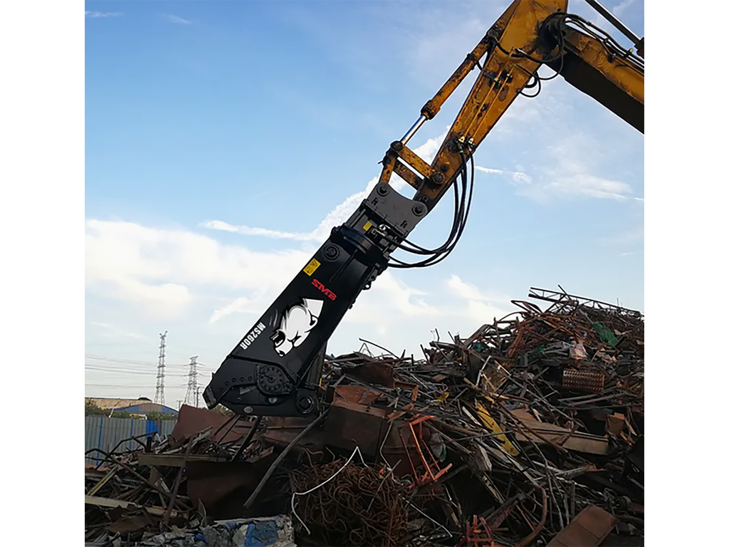 กรรไกรตัดเหล็กติดรถขุดขนาด 20 ตัน